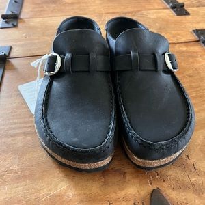 Brand New- Birkenstock Buckley Black Oiled Leather-sz 8/39